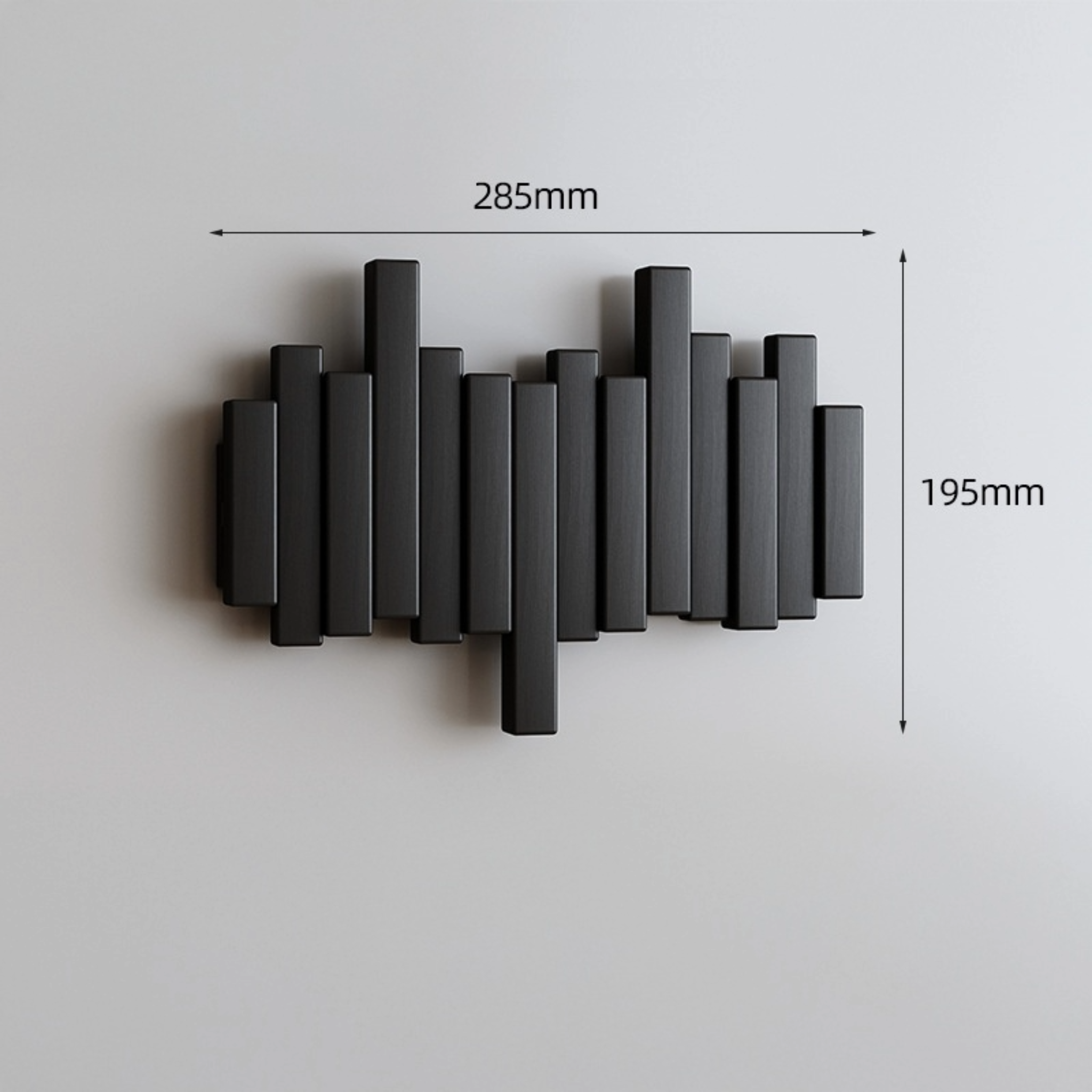 Midnight Black Hook Panel