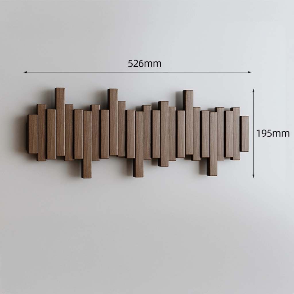 Nordic Walnut Hook Panel