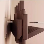 Wood wall hooks, foldable and practical for jackets, scarves, and accessories