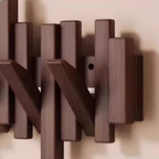 Wood wall hooks, foldable and practical for jackets, scarves, and accessories