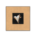 Aurelia Flight framed bird wall art with warm neutral tones and black centre detail by KaShi Living.