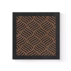 An abstract black and brown framed wall art piece for UK living rooms, offices, hallways and modern gallery walls.