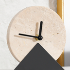 Atlas Stone Desk Clock