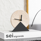 Atlas Stone Desk Clock