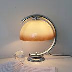 Halo Curve Metal Lamp in Amber
