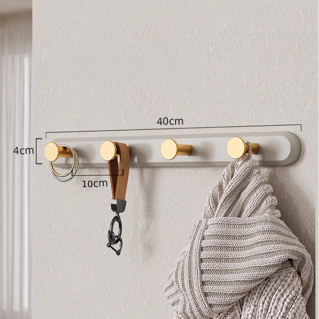 Cream Dot Hook Rack