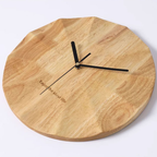 A warm wood-style wall clock for living rooms, kitchens and hallways, designed for simple, modern everyday home styling.