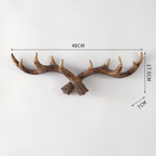 Highland Antler Wall Hook Dark Walnut