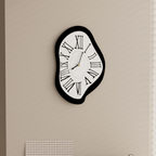 Melted Roman Wall Clock for Living Rooms, Bedrooms and Creative Wall Décor