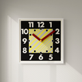 Metro Stripe Wall Clock for Kitchens, Hallways and Living Rooms