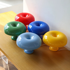 The Orla Halo Table Lamp is a glossy, colourful wired table lamp for UK bedrooms, desks, bedside tables and stylish living room corners.