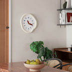 Decorative wall clock for bedroom, kitchen, hallway or living room.