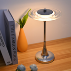 Stylish table lamp for bedroom, bedside table, living room accent lighting or decorative side table styling.