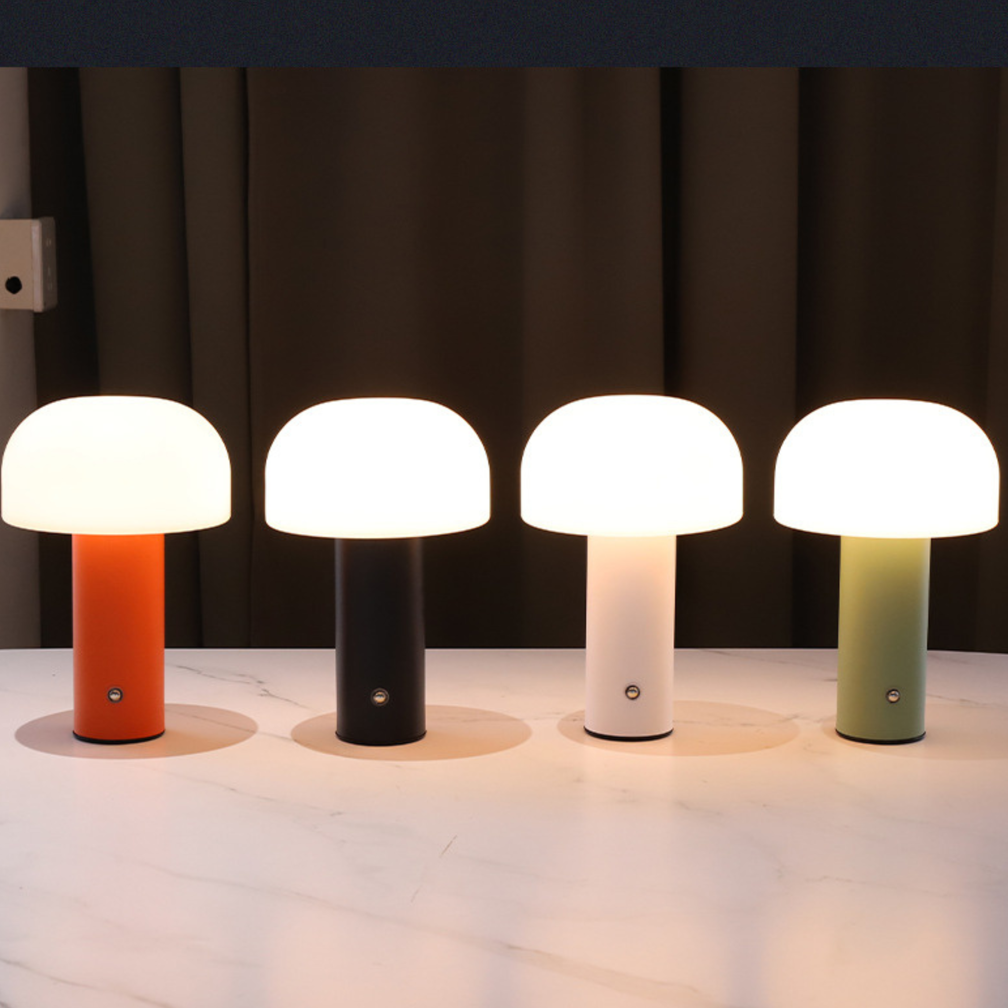 A soft dome portable table lamp for bedrooms, desks and cosy living room corners. Warm, modern lighting for everyday UK homes.