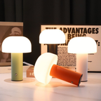 A modern portable dome table lamp with a soft rounded shade, ideal for UK bedrooms, desks, bedside tables and cosy living room corners.