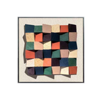 Textured 3D mosaic wall art in warm earthy colours, designed to add depth and character to living rooms, bedrooms and hallways.