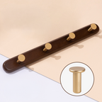 Walnut Dot Hook Rack